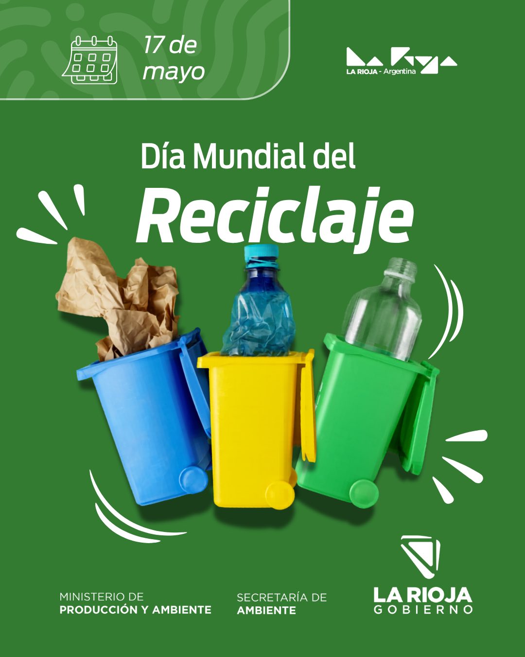 Hoy 17 de mayo en el Día Mundial del Reciclaje