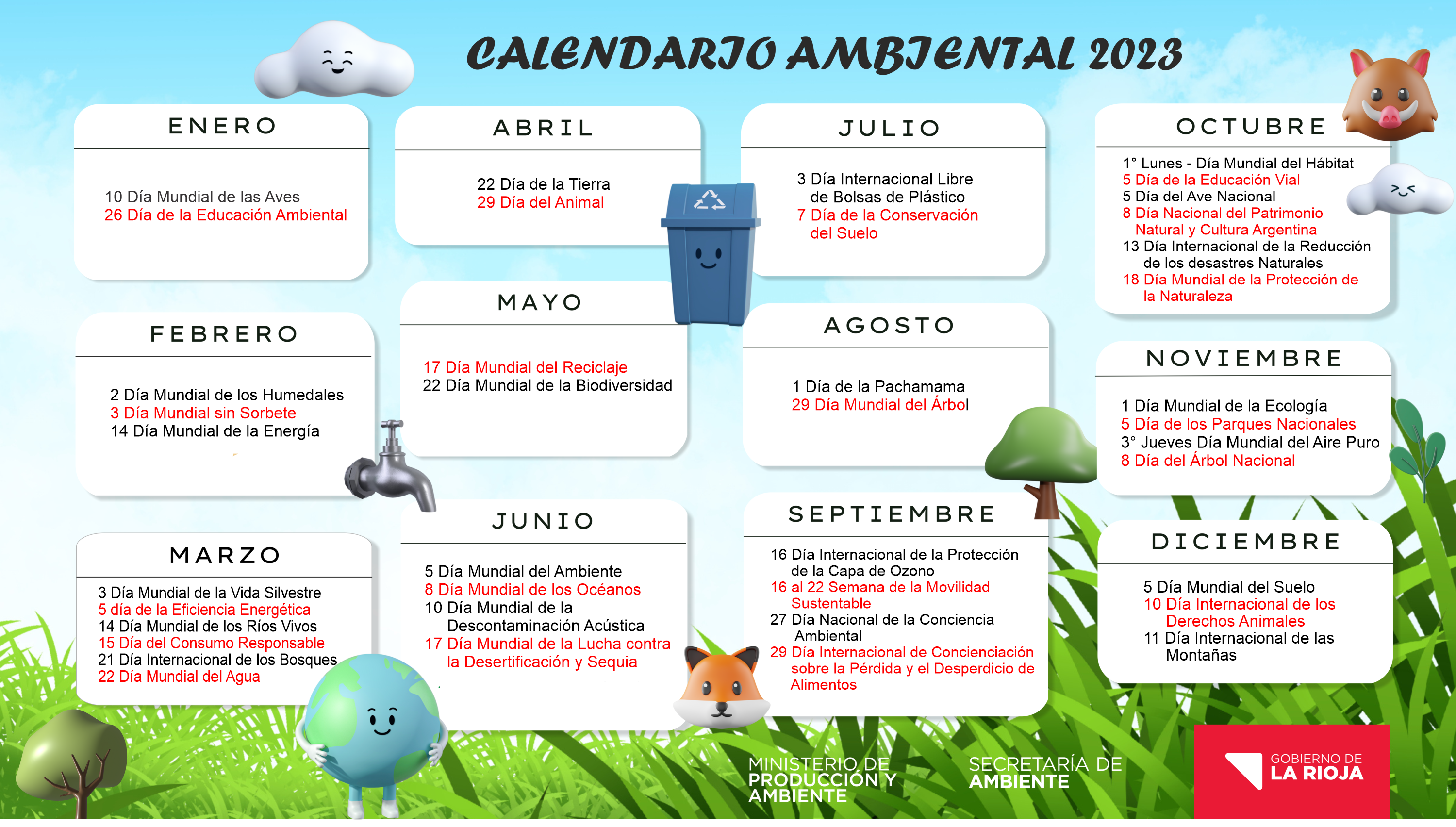 Calendario Ambiental 2024 Lark Sharla